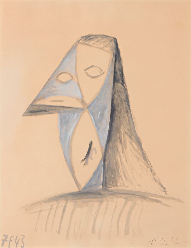 Pablo Picasso - Portrait de Dora Maar (Portrait of Dora Maar)  | MasterArt